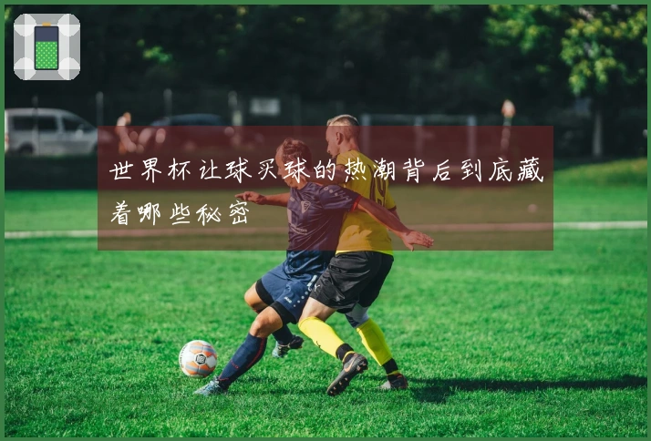 世界杯让球买球的热潮背后到底藏着哪些秘密